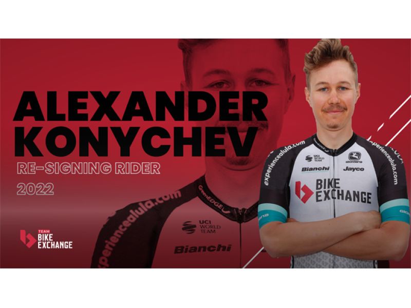TEAM BIKE EXCHANGE, ALEXANDER KONYCHEV RINNOVA PER UN'ALTRA STAGIONE