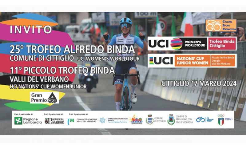 TROFEO BINDA. SABATO A VARESE LA PRESENTAZIONE UFFICIALE DEL DOPPIO APPUNTAMENTO